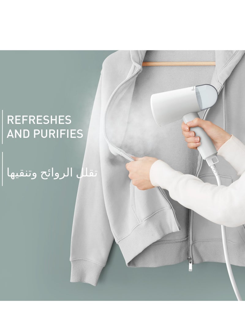 Garment Steamer | Origin Travel Handheld Garment Steamer | Travel-Friendly Foldable | Steamers Clothes | 25-Seconds Heat-Up Time | 2 Years Warranty 70 ml 1200 W DT1020G0 White