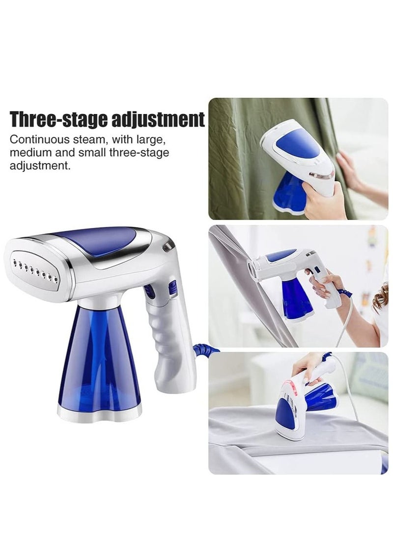 Handheld clothes steamer, Portable Folding clothes steamer, Small Household Appliance with Large 250ml Water Tank and Brush 33 Seconds Fast Heating, Vertical/Horizontal/Clip Steam 1600 Watts, Ideal for Travel and Home Use