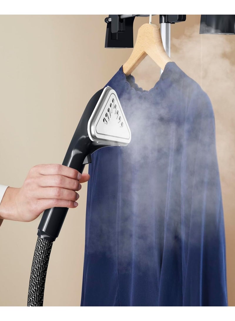 Pro Style Garment Steamer, Powerful Steam Output Up to 42 g/minute, Perfect Results, Refreshes and Sanitizes, Perfect for All Fabrics, Time-Saving 1.5 L 2000 W IT3470M0 Black