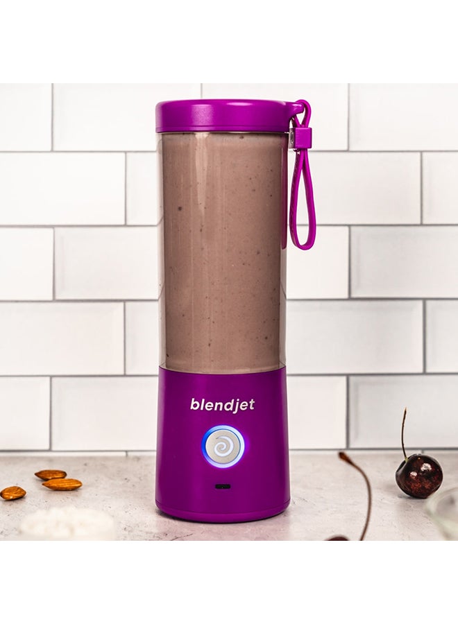 V2 Portable Blender Smoothie Maker, Personal Blender, Fruit Blender, Leak Proof Juicer, BPA-Free 475ml 200W Sports Bottle, USB-C Rechargeable, Ice Crusher With Stainless Steel Blades 475 ml 200 W BJ-V2X-Purple Purple