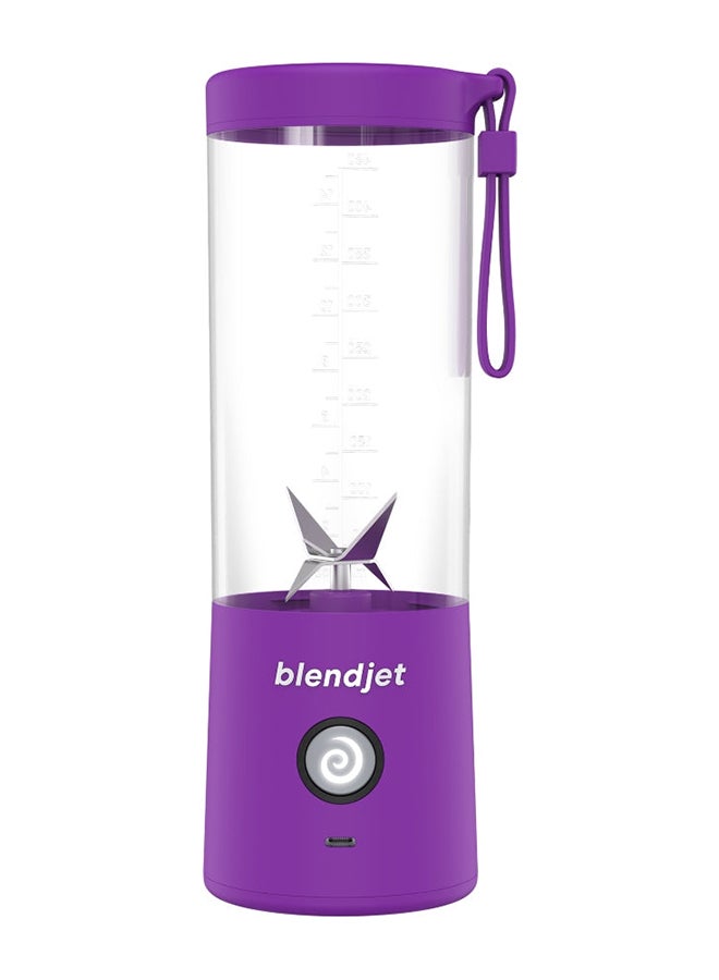 V2 Portable Blender Smoothie Maker, Personal Blender, Fruit Blender, Leak Proof Juicer, BPA-Free 475ml 200W Sports Bottle, USB-C Rechargeable, Ice Crusher With Stainless Steel Blades 475 ml 200 W BJ-V2X-Purple Purple