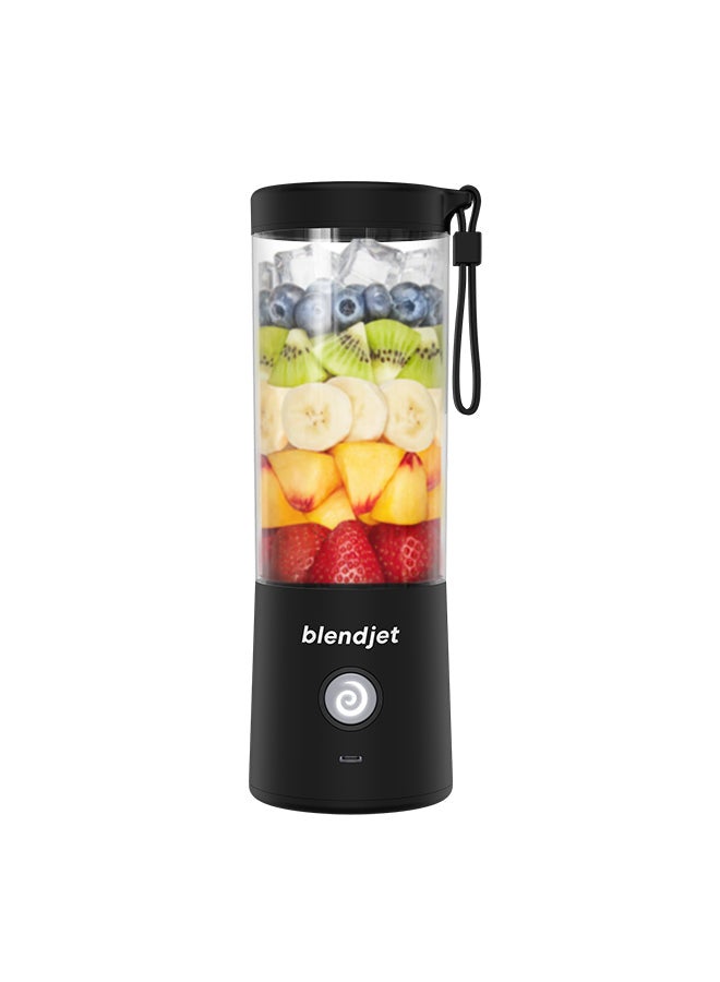 V2 Portable Blender Smoothie Maker, Personal Blender, Fruit Blender, Leak Proof Juicer, BPA-Free 475ml 200W Sports Bottle, USB-C Rechargeable, Ice Crusher with Stainless Steel Blades 475 ml 200 W BJ-V2X-Black Black