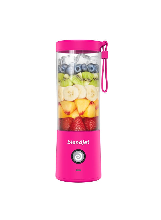 V2 Portable Blender Smoothie Maker, Personal Blender, Fruit Blender, Leak Proof Juicer, BPA-Free 475ml 200W Sports Bottle, USB-C Rechargeable, Ice Crusher with Stainless Steel Blades 475 ml 200 W 2 Hotpink