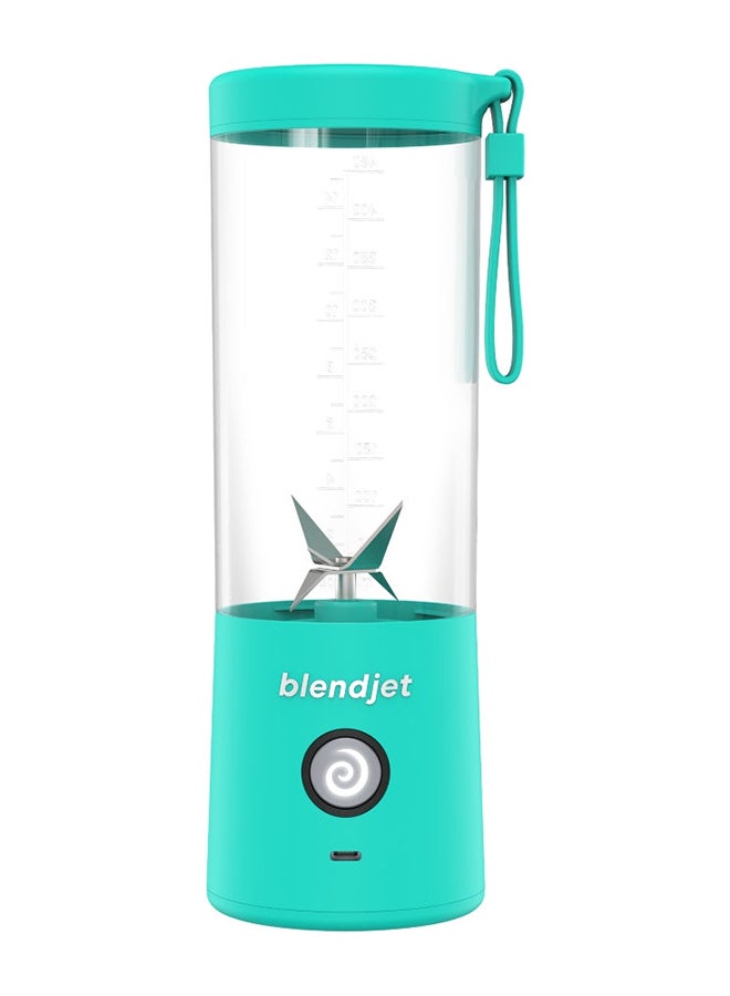 V2 Portable Blender Smoothie Maker, Personal Blender, Fruit Blender, Leak Proof Juicer, BPA-Free 475ml 200W Sports Bottle, USB-C Rechargeable, Ice Crusher with Stainless Steel Blades 475 ml 200 W 2-MINT Mint Blue