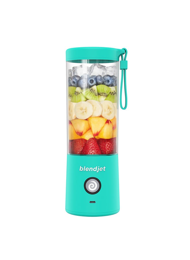 V2 Portable Blender Smoothie Maker, Personal Blender, Fruit Blender, Leak Proof Juicer, BPA-Free 475ml 200W Sports Bottle, USB-C Rechargeable, Ice Crusher with Stainless Steel Blades 475 ml 200 W 2-MINT Mint Blue