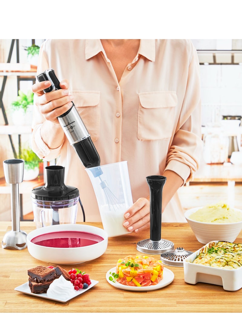 Hand Blender | InfinyForce Hand Stick Blender with Accessories | Silver/ Stainless Steel/Plastic |2 Years Warranty DD95JD27 Silver