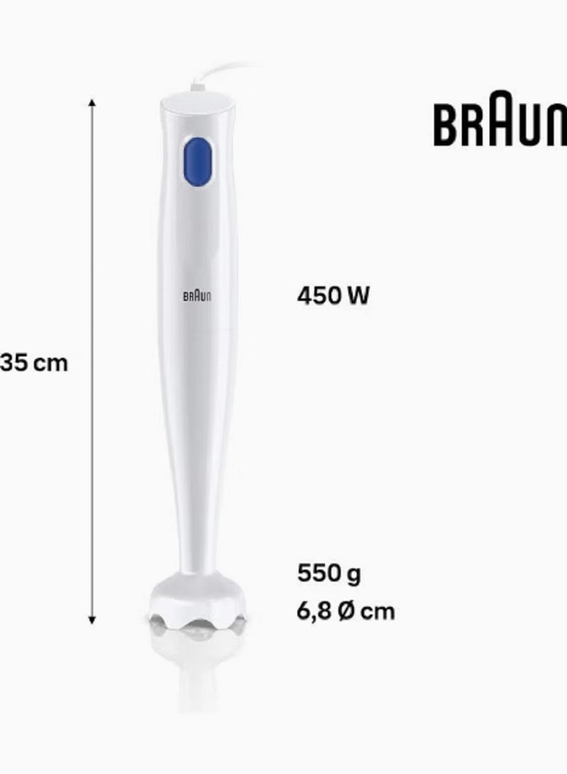 MultiQuick 1 Hand Blender MQ10.000PWH White/Blue