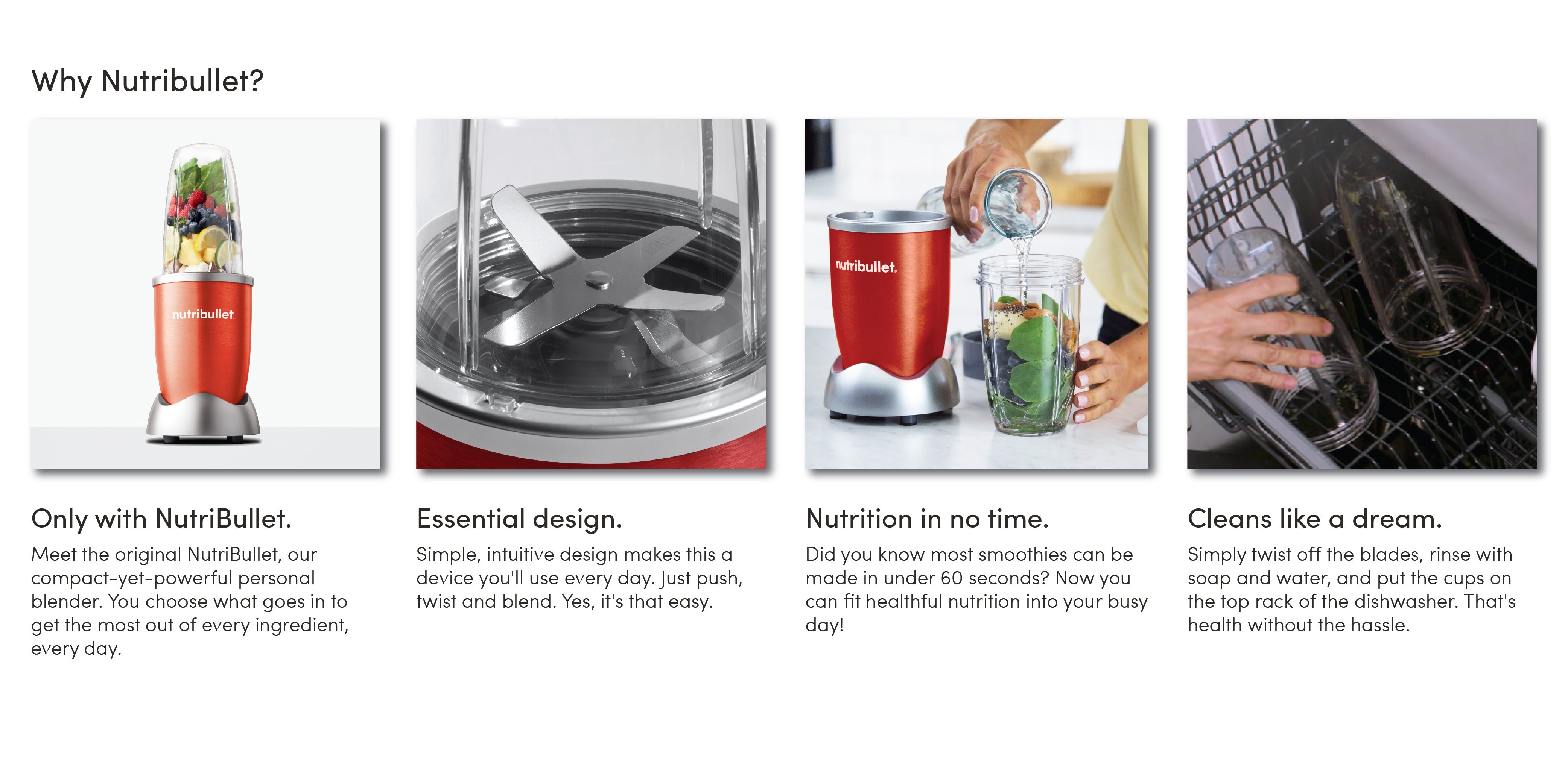 9 Piece High-Speed Blender Mixer System 0.7 L 600 W NBR-1212R Red