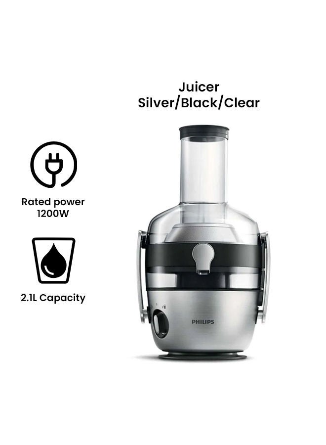 Avance Collection Juicer 1 L 1200 W HR1922 / 21 Silver/Black/Clear