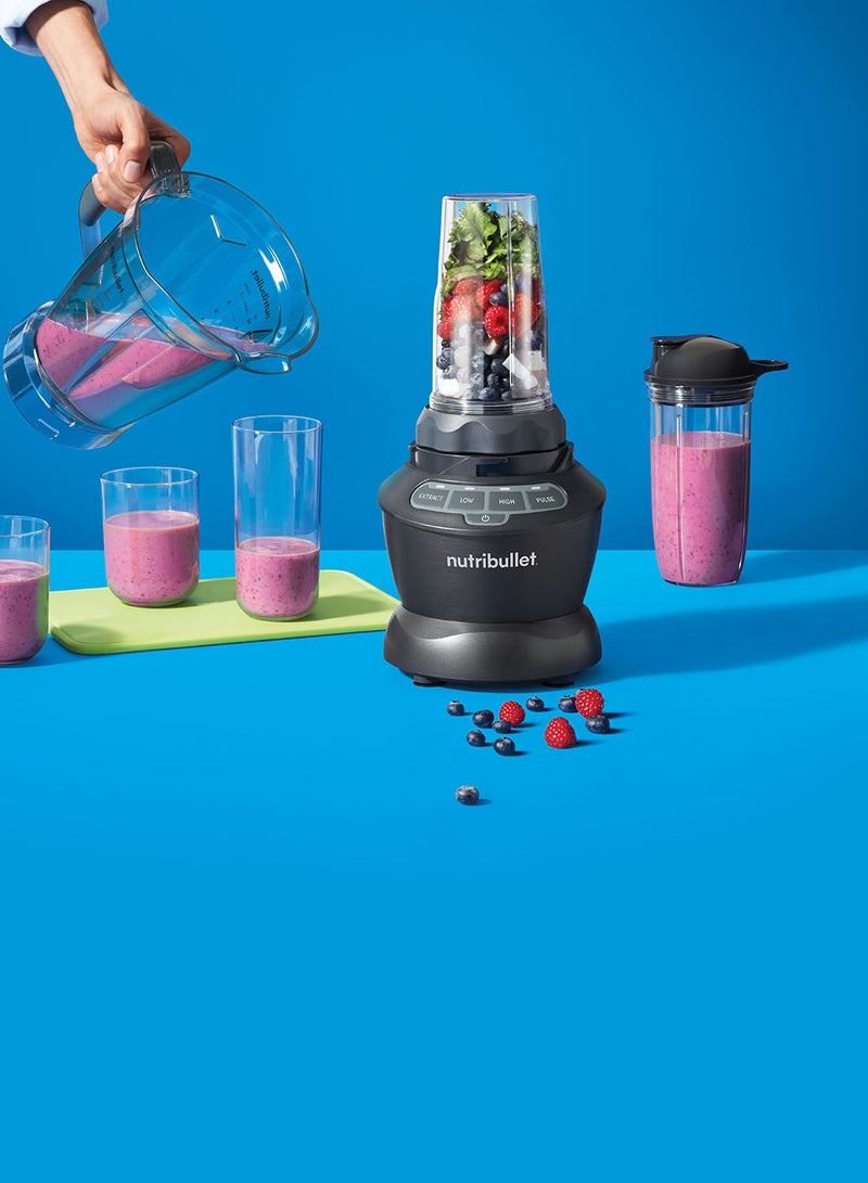 Full Size High-Speed Blender 7-Piece 1000 W NBC-0910B Dark Grey