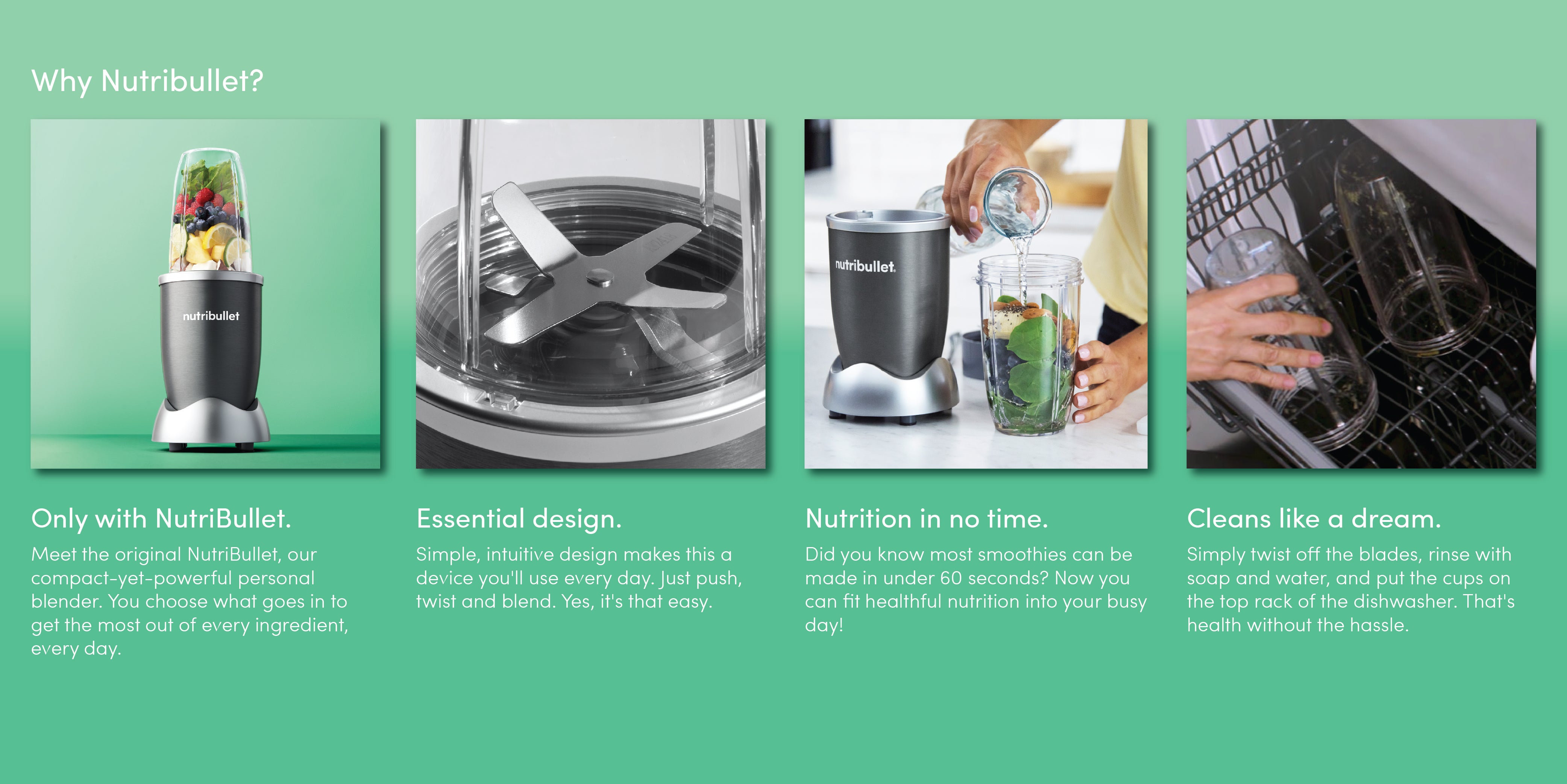 Countertop Blender 3 Piece Set 600 W NBR-0612 Grey