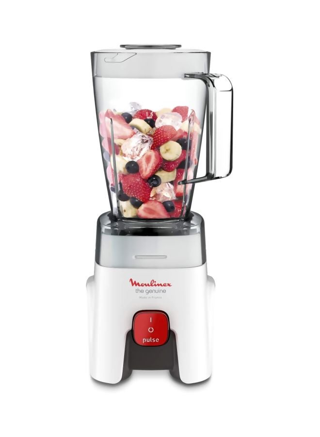 Blender | Genuine  Blender Smoothie Maker | Mixer | 2 Attachments | One Speed and Pulse Function | 2 Years Warranty 1.75 L 500 W LM242B28 White/Clear