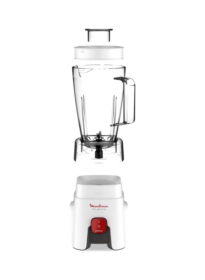 Blender | Genuine  Blender Smoothie Maker | Mixer | 2 Attachments | One Speed and Pulse Function | 2 Years Warranty 1.75 L 500 W LM242B28 White/Clear