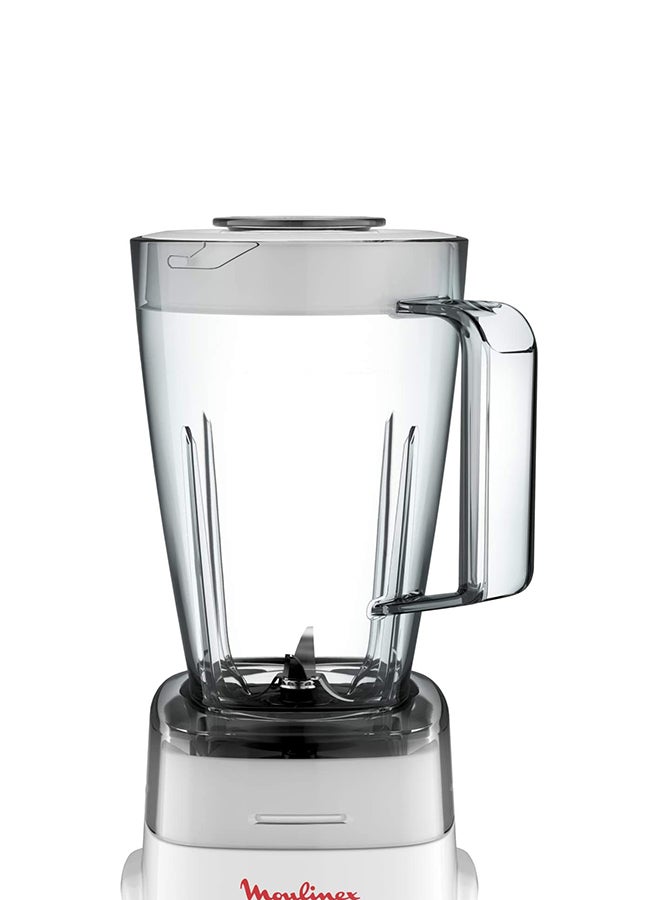 Blender | Genuine  Blender Smoothie Maker | Mixer | 2 Attachments | One Speed and Pulse Function | 2 Years Warranty 1.75 L 500 W LM242B27 White/Clear