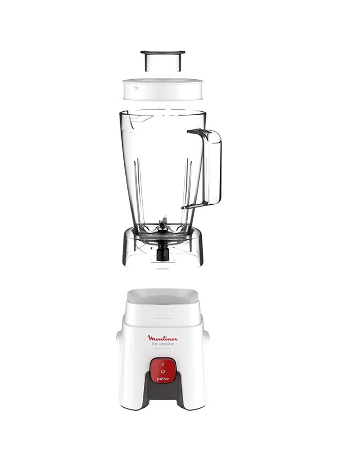 Blender | Genuine  Blender Smoothie Maker | Mixer | 2 Attachments | One Speed and Pulse Function | 2 Years Warranty 1.75 L 500 W LM242B27 White/Clear