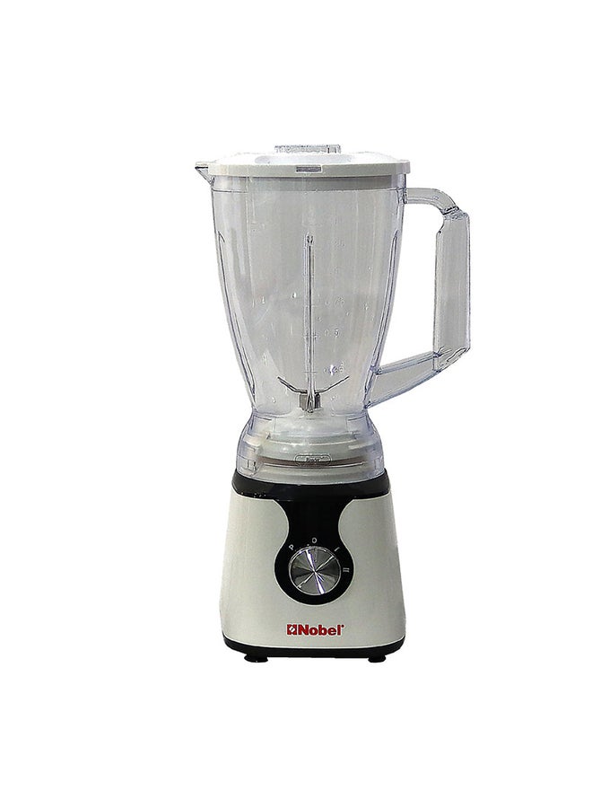 3 in 1 Blender Table Top 1.5 Litres Jar 300W 2 Speed with Pulse Knob, Chopper & Grinder Jar 1.5 L 300 W NB303E Silver & Black