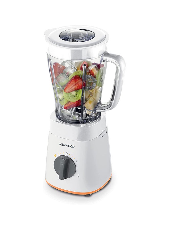 Blender Smoothie Maker with Multi Mill (Grinder/Chopper) - Ice Crush Function 2 L 500 W BLP15.150WH White