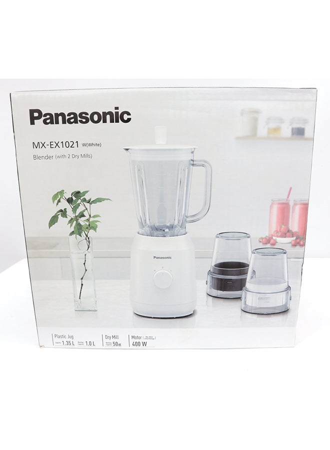 4-Piece Blender Set 1 1.0 L 400.0 W MX-EX1021 White/Clear