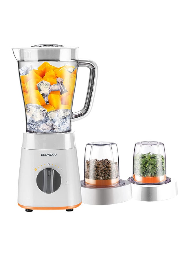 Blender, Ice Crush Function, Multi Mill, Grinder, Chopper, 2 Speeds, 2 L 500 W BLP15.360WH White