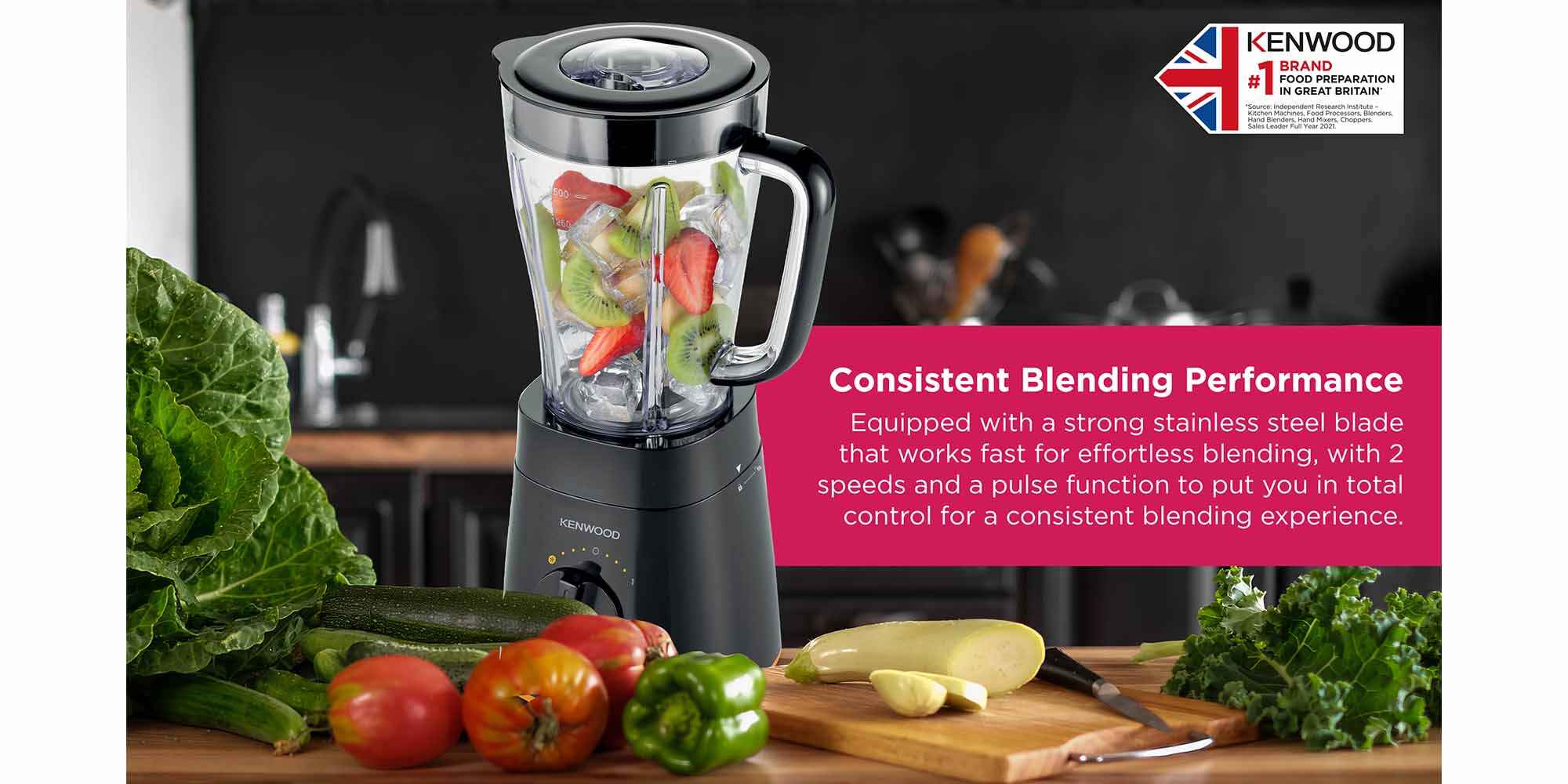 Blender/Smoothie Maker 1.5L With Multi Mill (Grinder/Chopper), Ice Crush Function 2 L 500 W BLP15.150BK Black