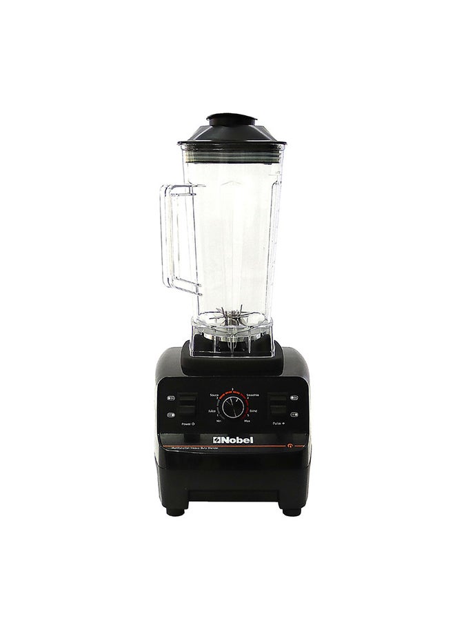 Commercial Blender with 2 Litre Unbreakable Jar, Stepless Speed Control & 6pcs Ice Crushing Cutting Blades with Over Heat Protection 2 L 1350 W NB550COM Black