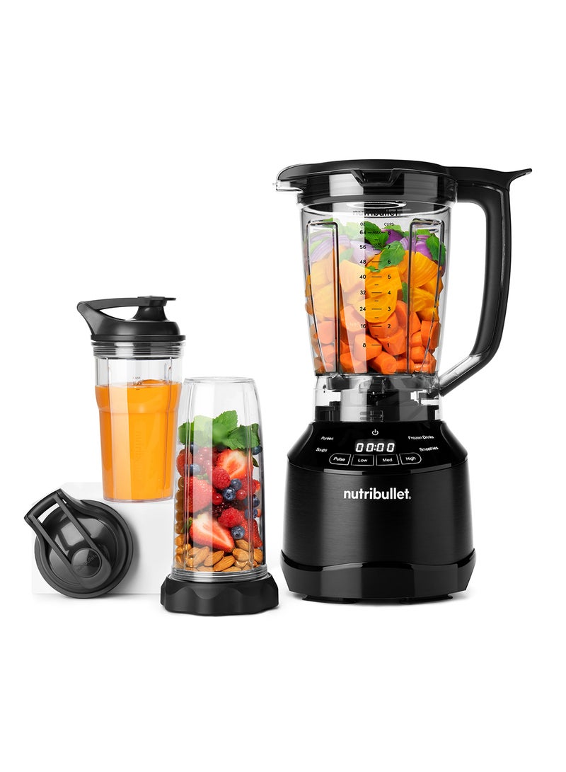 Smart Touch Blender Combo  With Intelligent Program, 3 Blending Speeds & Pulse Control, 8 Accessories, High Speed Blender,  Smoothie Maker 1.9 L 1500 W NBT-15 Black