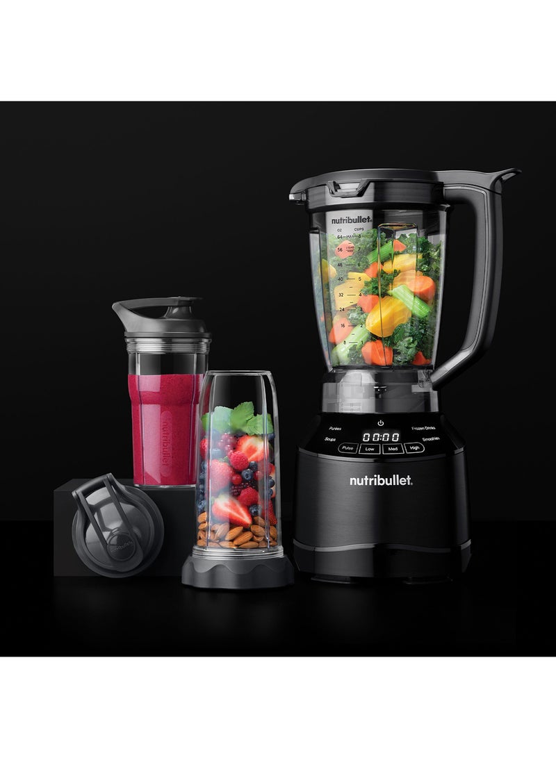 Smart Touch Blender Combo  With Intelligent Program, 3 Blending Speeds & Pulse Control, 8 Accessories, High Speed Blender,  Smoothie Maker 1.9 L 1500 W NBT-15 Black