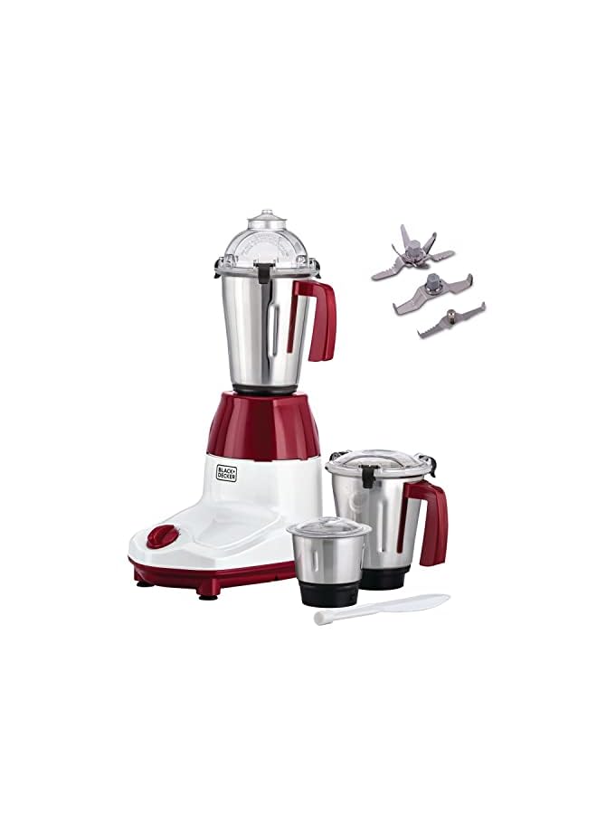 3-In-1 Multifunctional 750W Mixer Grinder With 3 Jars Set: Blender, Wet & Dry Grinder And A Chutney Jar Mg750-B5