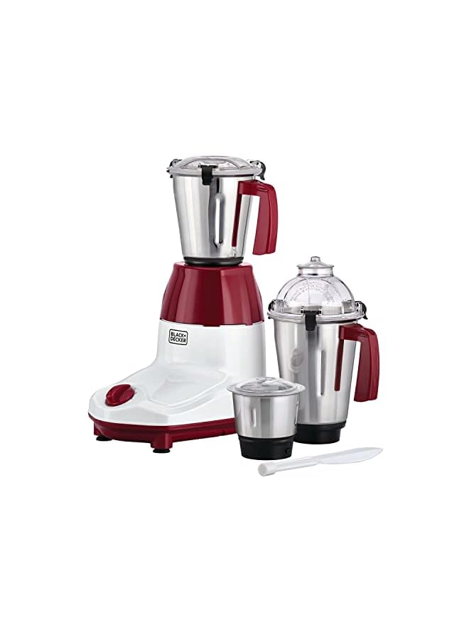 3-In-1 Multifunctional 750W Mixer Grinder With 3 Jars Set: Blender, Wet & Dry Grinder And A Chutney Jar Mg750-B5