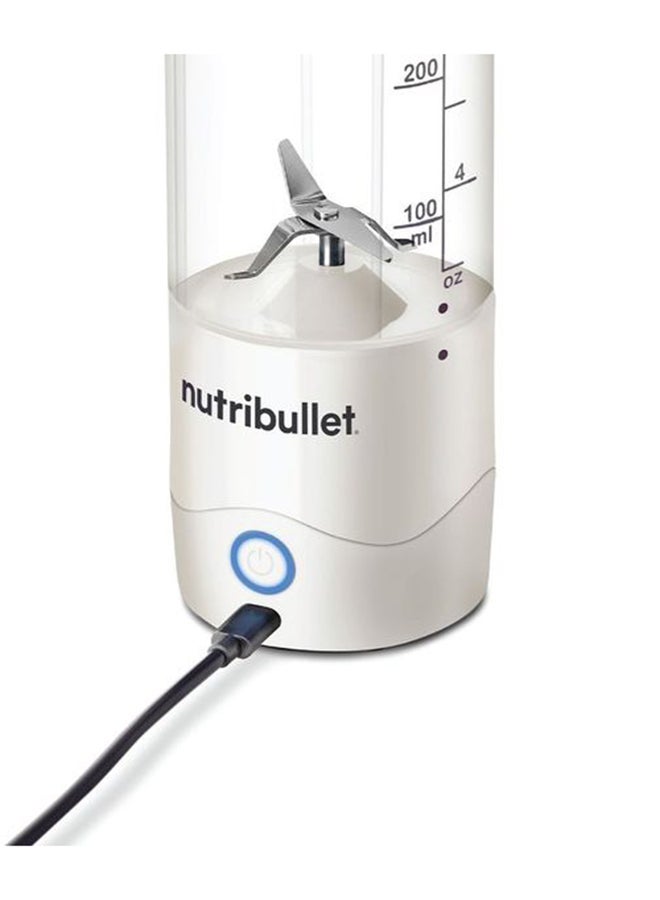 Portable Blender for Protein Shake, Smoothie, Frozen Fruit & Ice, Tritan Plastic, BPA-Free with Handled Sip Lid, USB-C Rechargeable 2200mAh Battery, Dishwasher Safe Parts, 475 ml 100 W BD-BX631A-23 Off White