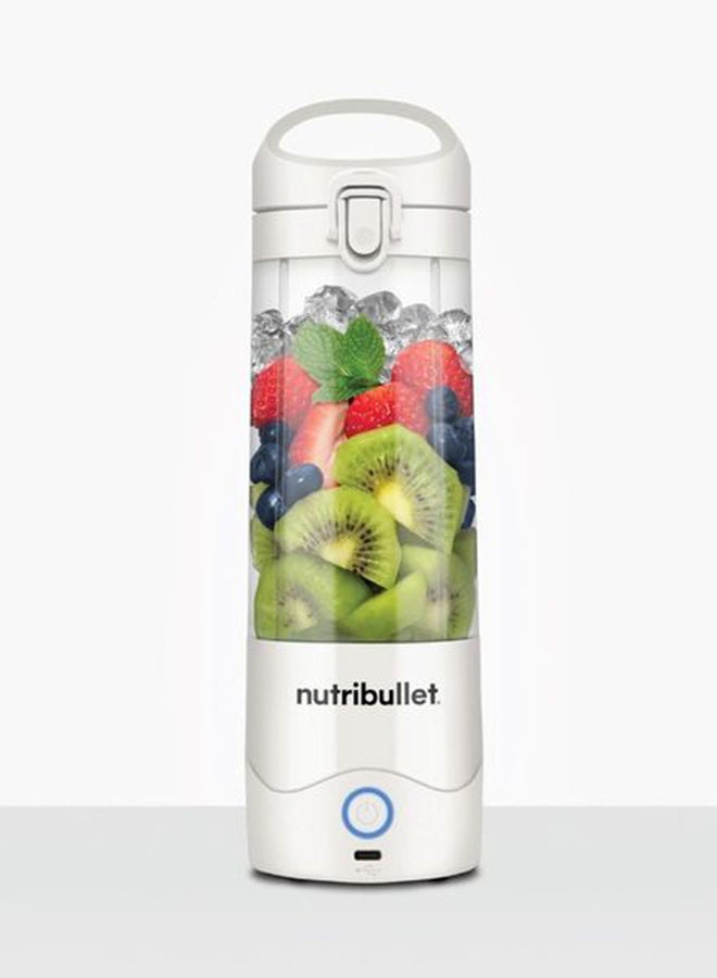 Portable Blender for Protein Shake, Smoothie, Frozen Fruit & Ice, Tritan Plastic, BPA-Free with Handled Sip Lid, USB-C Rechargeable 2200mAh Battery, Dishwasher Safe Parts, 475 ml 100 W BD-BX631A-23 Off White