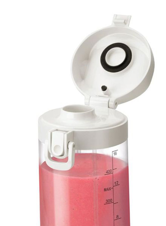Portable Blender for Protein Shake, Smoothie, Frozen Fruit & Ice, Tritan Plastic, BPA-Free with Handled Sip Lid, USB-C Rechargeable 2200mAh Battery, Dishwasher Safe Parts, 475 ml 100 W BD-BX631A-23 Off White
