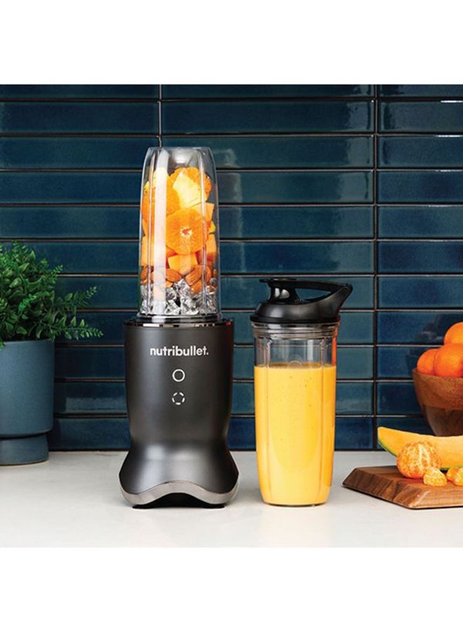 Ultra Personal Blender With Glow Illuminated Interface, Quietest Single-Serve Blender, Tritan™ Renew Cups, Stainless Steel Rapid Extractor Blade, 1 Year Warranty 900 ml 1200 W NB-500 Black