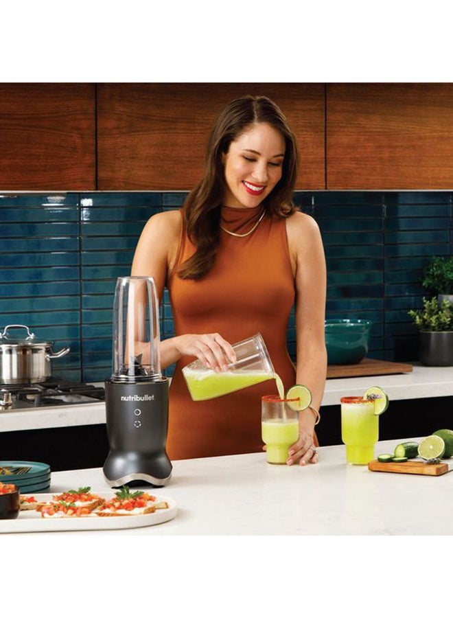 Ultra Personal Blender With Glow Illuminated Interface, Quietest Single-Serve Blender, Tritan™ Renew Cups, Stainless Steel Rapid Extractor Blade, 1 Year Warranty 900 ml 1200 W NB-500 Black