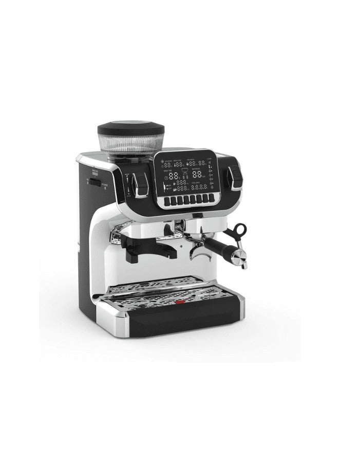 LePresso Espresso Coffee Maker with Bean Grinder and LCD Display - Black