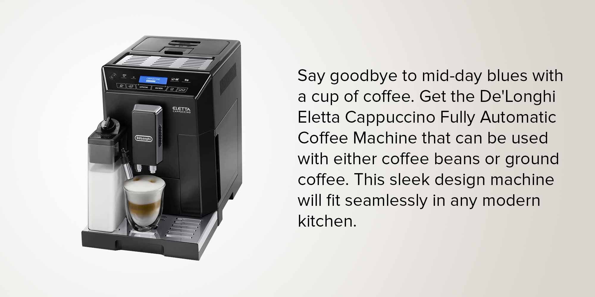 Eletta fully automatic coffee machine 1450.0 W ECAM44.660.B Black