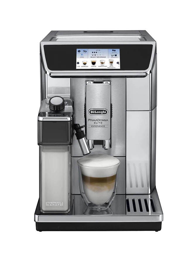 PrimaDonna Elite, 19 Bar, Built in Grinder, Automatic cleaning, 1 L 1450 W ECAM650.85.MS Silver