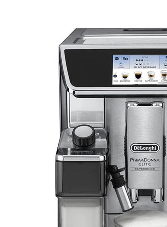 PrimaDonna Elite, 19 Bar, Built in Grinder, Automatic cleaning, 1 L 1450 W ECAM650.85.MS Silver