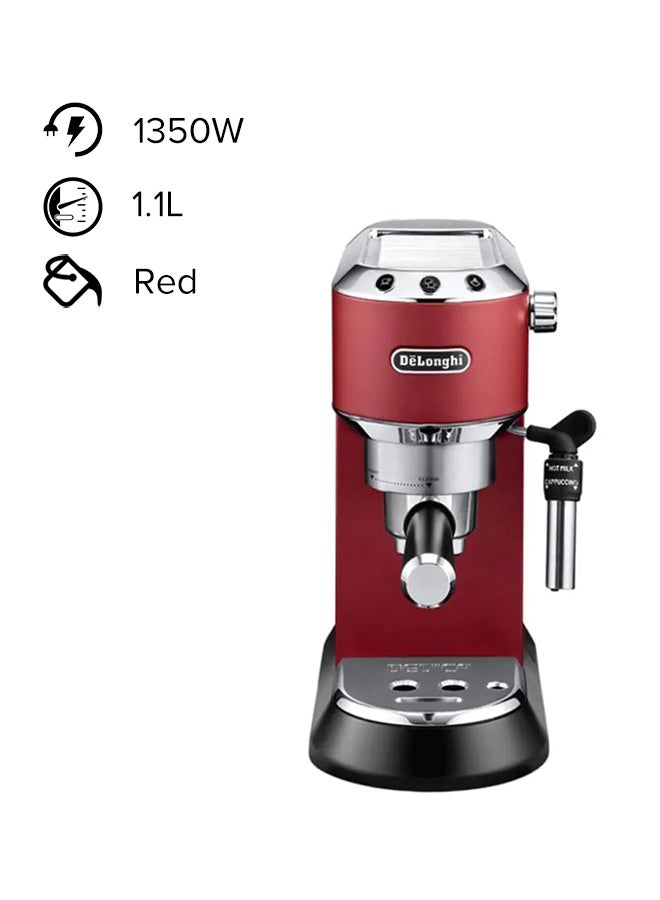 Dedica Espresso Coffee Maker 1.1 L 1350.0 W EC685.R Red