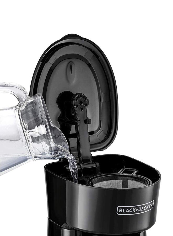 Coffee Machine, Includes 360ml Travel Mug with Lid, Auto-Off, Permanent Filter, Overfill Protection, Compact Design, Easy Storage, ECO Friendly, 360 ml 650 W DCT10-B5 Black/Silver