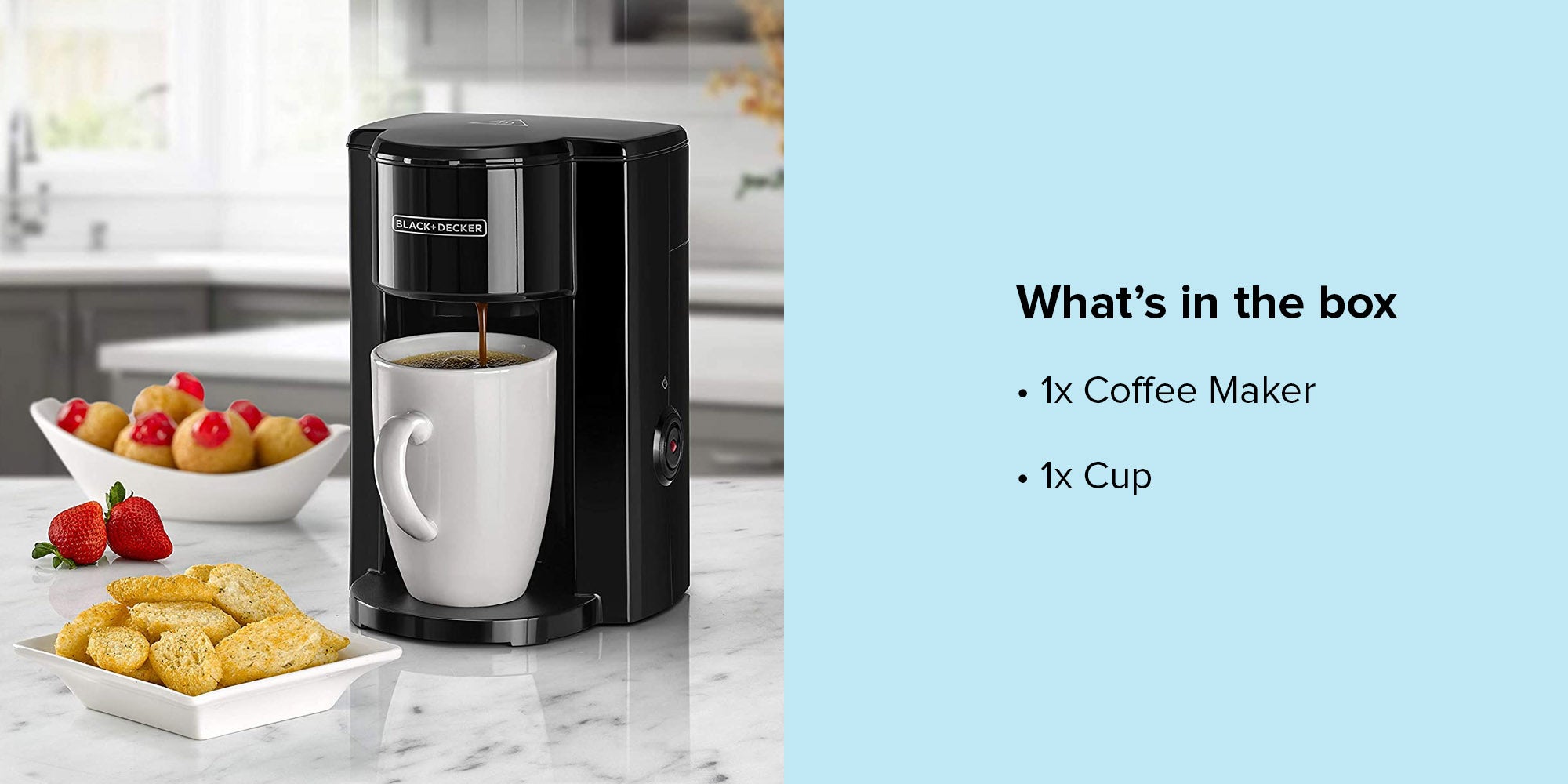 Coffee Maker - 1 Cup 125.0 ml 350.0 W DCM25N-B5 Black/White
