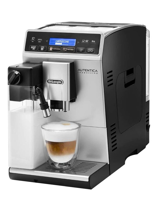 Autentica Cappuccino Bean-To-Cup Coffee Maker 1450 W ETAM 29.660.SB Silver/Black