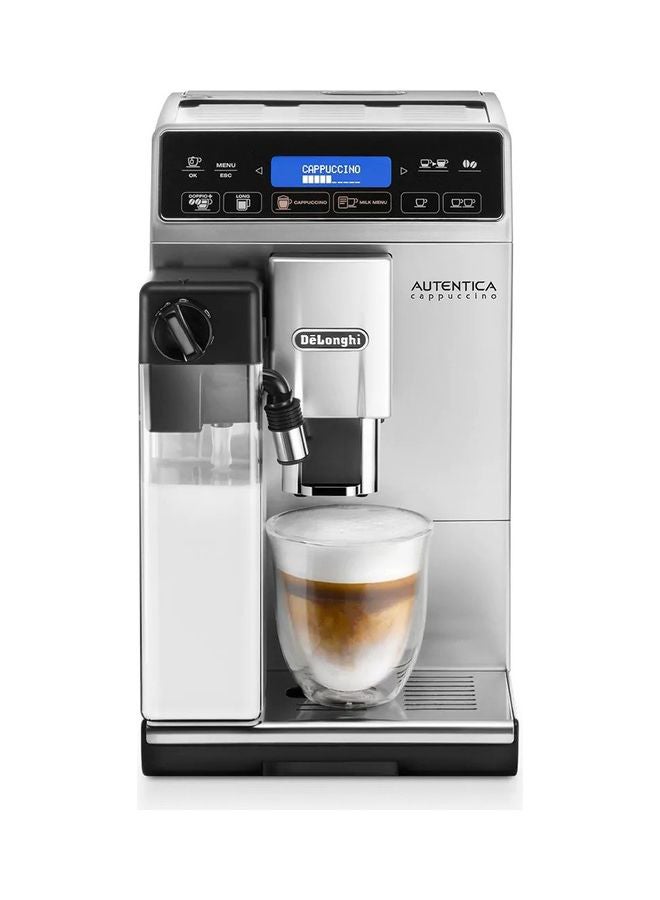 Autentica Cappuccino Bean-To-Cup Coffee Maker 1450 W ETAM 29.660.SB Silver/Black