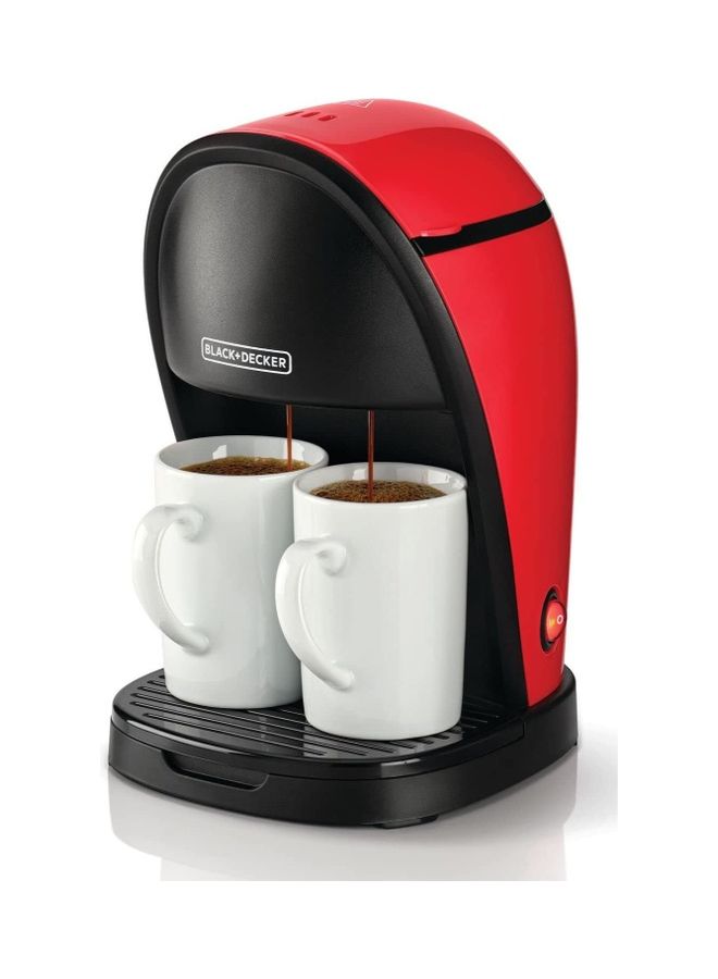 Coffee Maker Machine With Water Tank 250 ml 450 W DCM48-B5 Red/Black