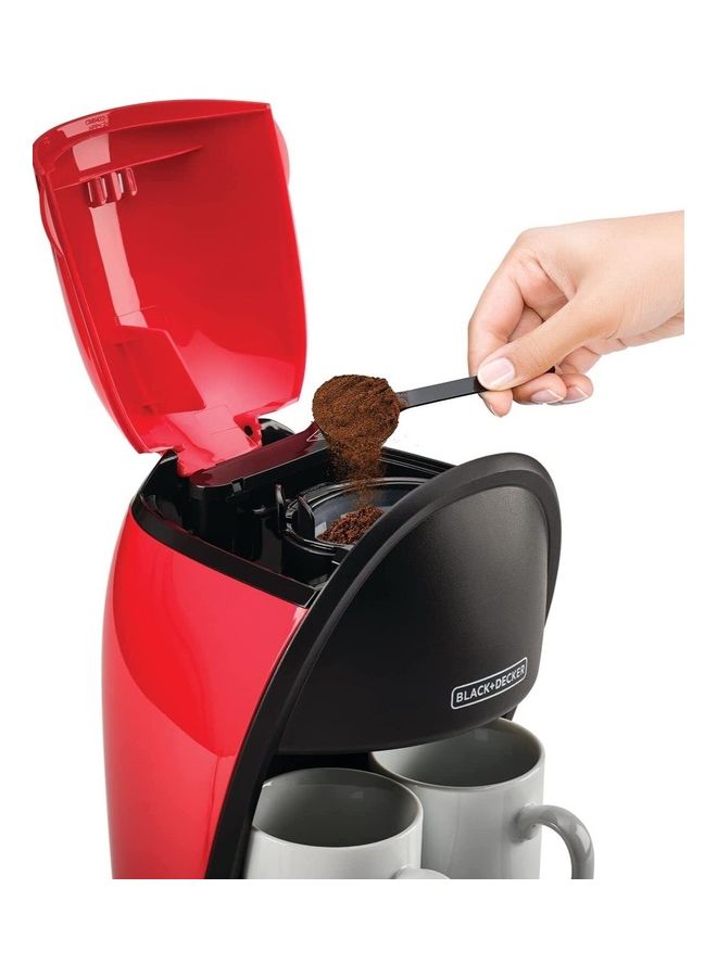 Coffee Maker Machine With Water Tank 250 ml 450 W DCM48-B5 Red/Black