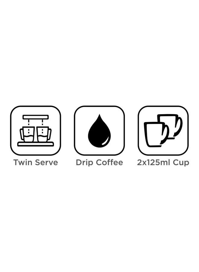 Coffee Maker Machine With Water Tank 250 ml 450 W DCM48-B5 Red/Black