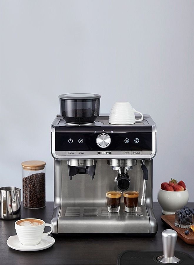 HiBREW Barista Pro  Bean to Espresso,Cafetera Commercial Level Coffee Machine with Full Kit for Cafe Hotel Restaurant H7