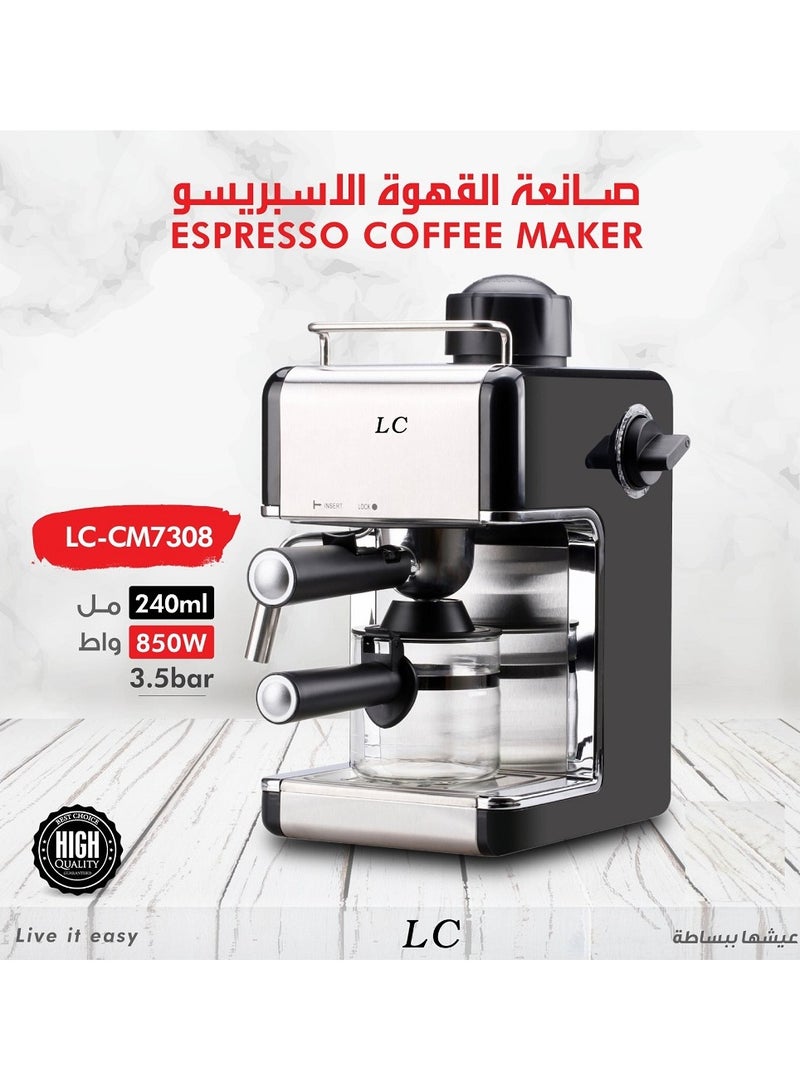 Espresso Coffee Machine 240Ml 850W