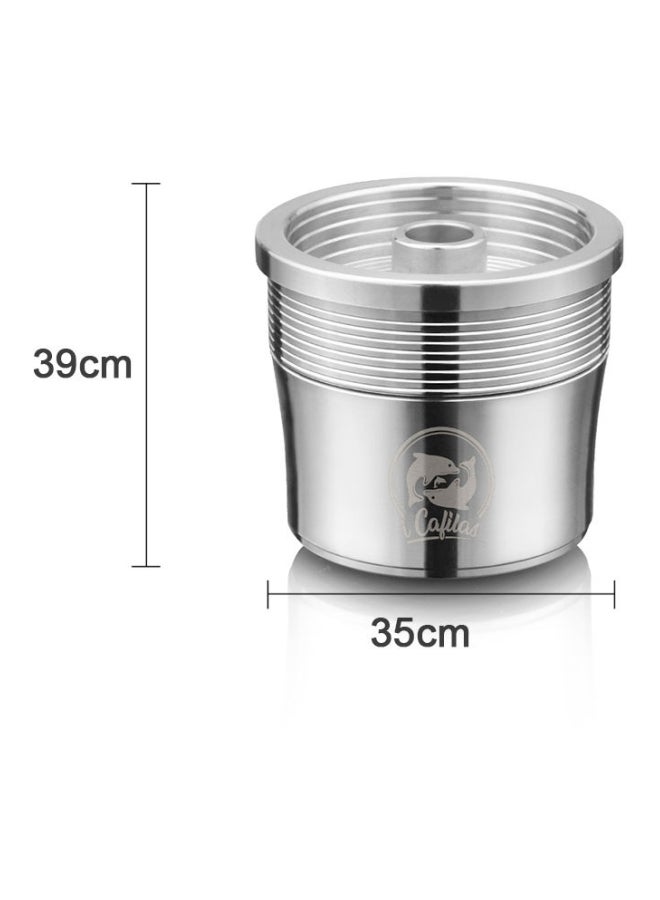 Stainless Steel Refillable Coffee Capsules Set H31535 Silver