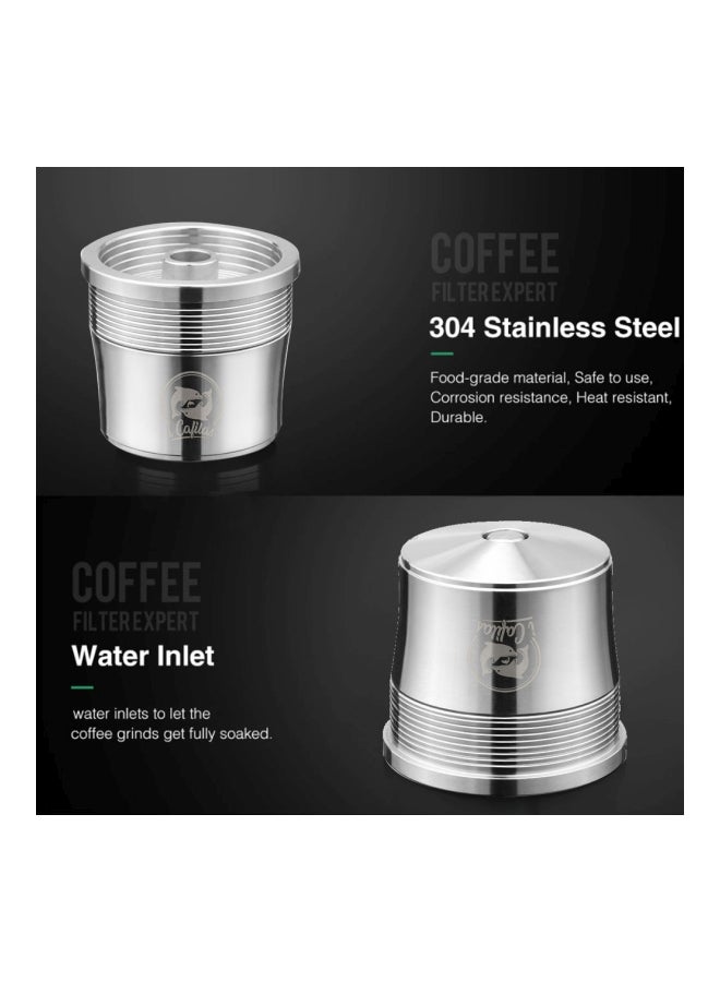 Stainless Steel Refillable Coffee Capsules Set H31535 Silver